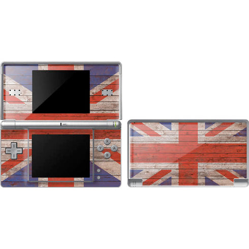 United Kingdom Flag Dark Wood Nintendo Skins